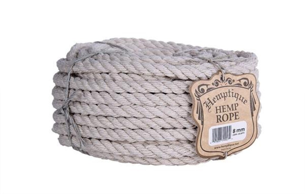 Hemptique Hemp Craft Rope Coils Eco Friendly Sustainable Naturally Grown Jewelry Bracelet Making Paper Crafting Scrapbooking Bookbinding Mixed Media Crocheting Macrame Seasonal Holiday Gift Wrapping Outdoor Gardening